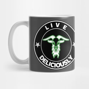 Live Deliciously Green Mug